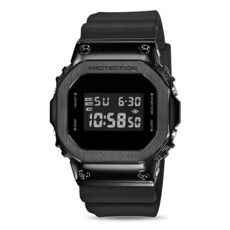 WATCH 010 // CASI0 RESIN BAND, BLACK DIGITAL UNISEX WATCH