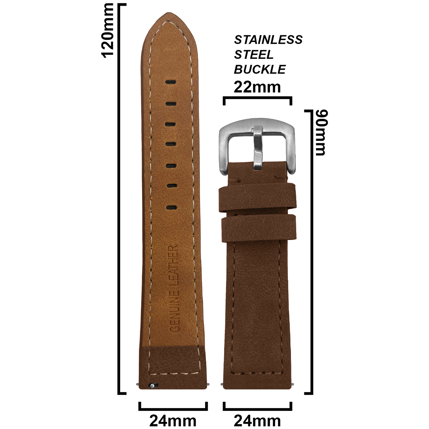 DBLACK [BUZZ] QUICK RELEASE, PREMIUM LEATHER STRAP