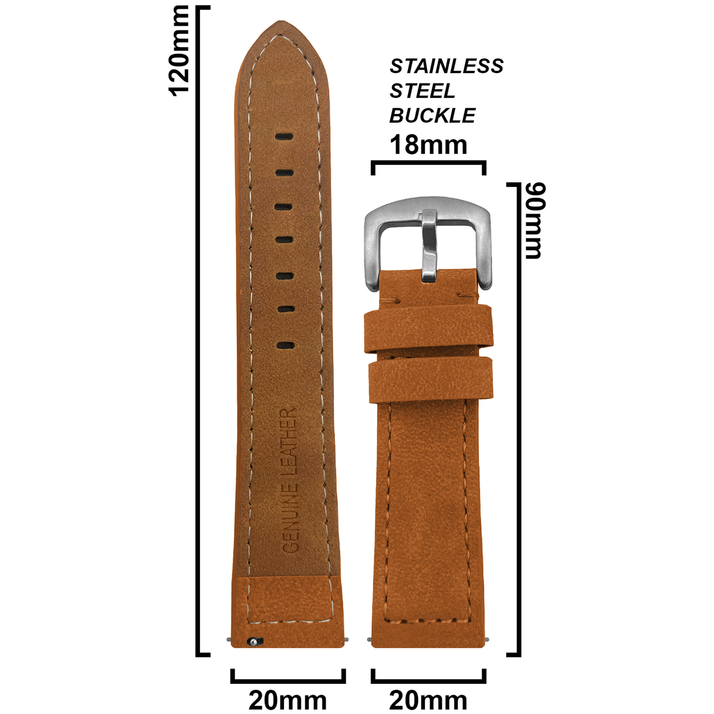 DBLACK [BUZZ] QUICK RELEASE, PREMIUM LEATHER STRAP
