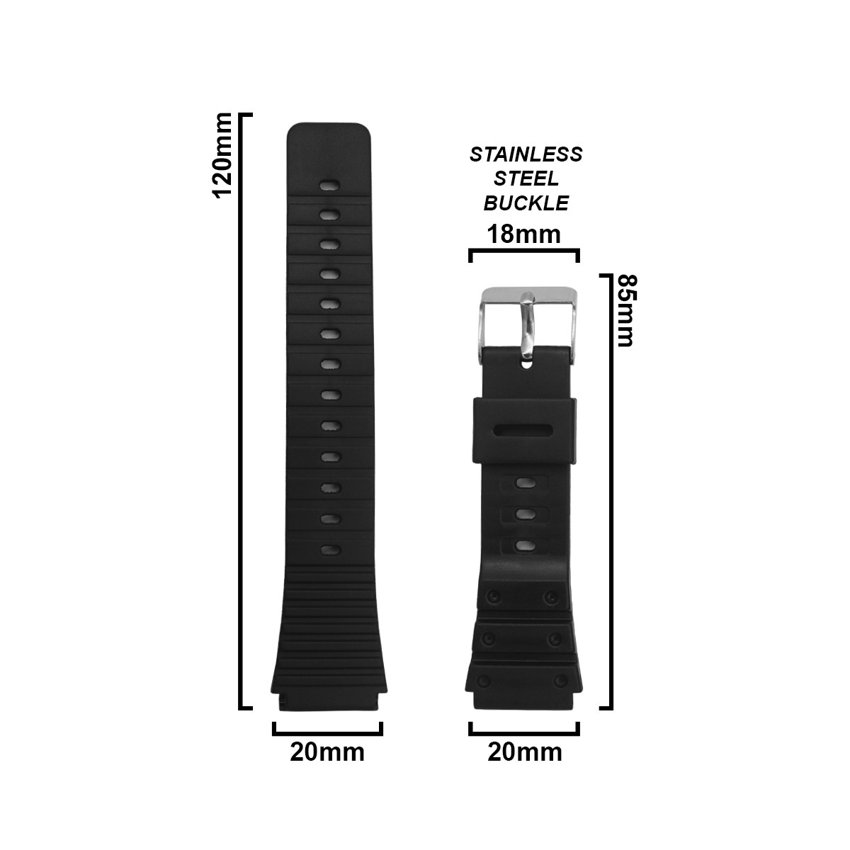 Casio 20mm hotsell watch band