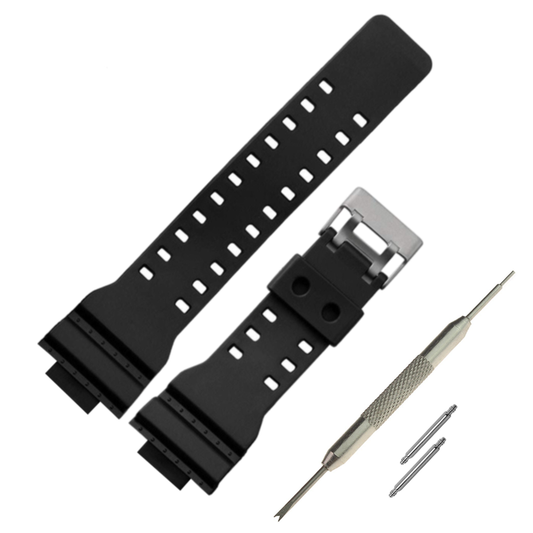 DBLACK [CDS3] 16MM RESIN WATCH STRAP // COMPATIBLE WITH "CASIO" G-SHOCK GD-120, GA-100, GA-110, GA-100C & OTHERS WATCHES