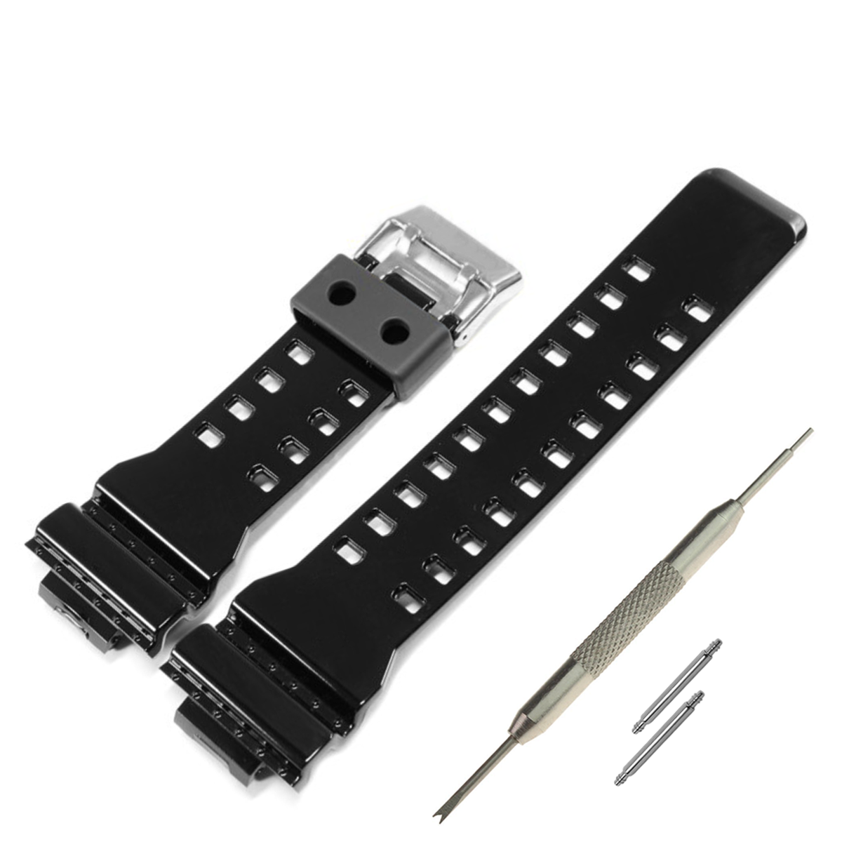 DBLACK [CDS3] 16MM RESIN WATCH STRAP // COMPATIBLE WITH "CASIO" G-SHOCK GD-120, GA-100, GA-110, GA-100C & OTHERS WATCHES