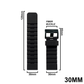 DBLACK [SADIDA] SIMPLE LINE DESIGN, SILICONE STRAP