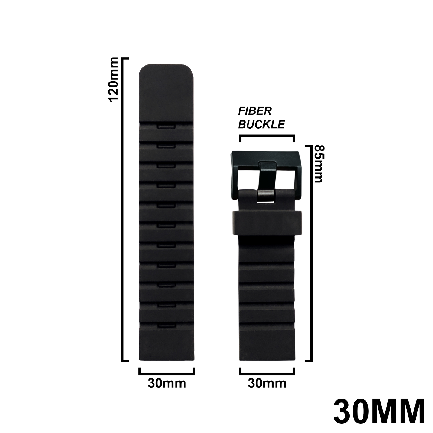 DBLACK [SADIDA] SIMPLE LINE DESIGN, SILICONE STRAP