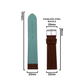 DBLACK [TNDS2] THIN LEATHER STRAP // FOR "TITAN EDGE SLIM” WATCHES