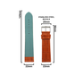 DBLACK [TNDS2] THIN LEATHER STRAP // FOR "TITAN EDGE SLIM” WATCHES