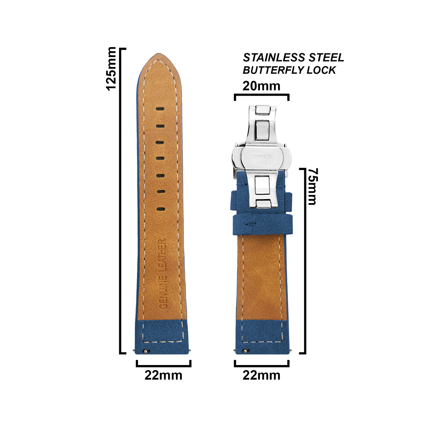 DBLACK [BUZZ] QUICK RELEASE, PREMIUM LEATHER STRAP