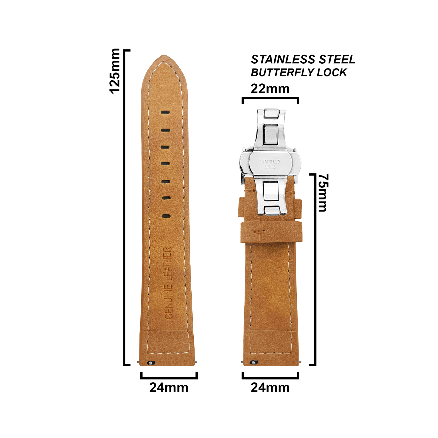 DBLACK [BUZZ] QUICK RELEASE, PREMIUM LEATHER STRAP