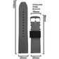 DBLACK [FOOGLE] DUAL COLOR, SILICONE WATCH STRAP