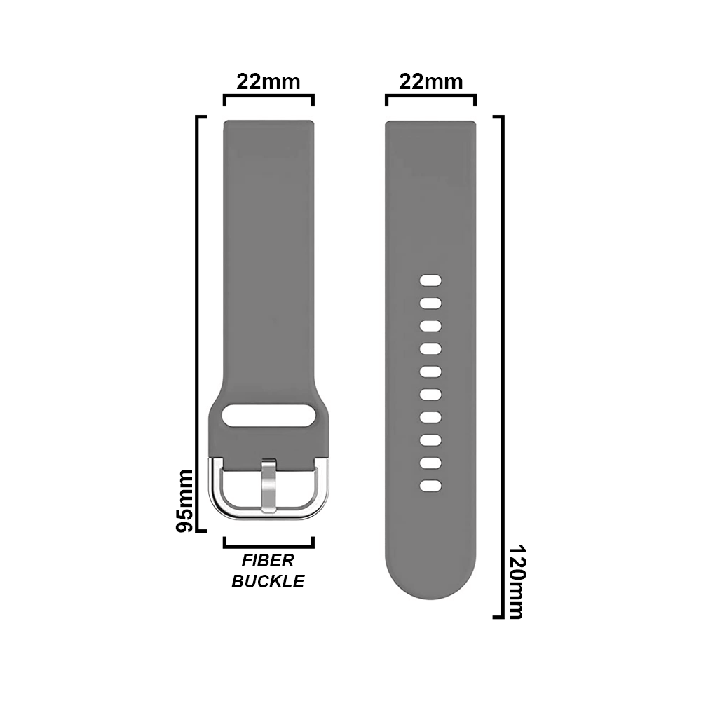 DBLACK [FOOSHA] QUICK RELEASE, SILICONE WATCH STRAP // FOR 20MM, 22MM (CHOOSE YOUR SIZE & COLOR)