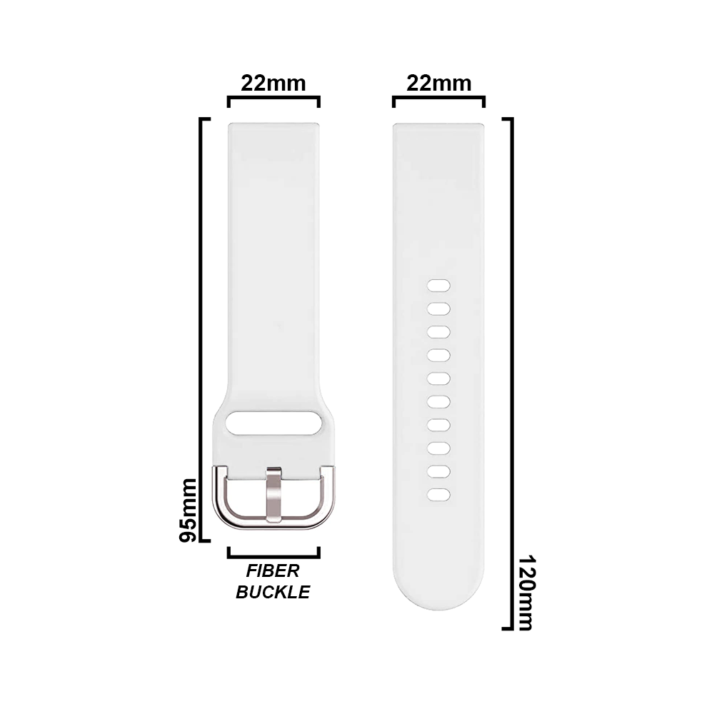 DBLACK [FOOSHA] QUICK RELEASE, SILICONE WATCH STRAP // FOR 20MM, 22MM (CHOOSE YOUR SIZE & COLOR)