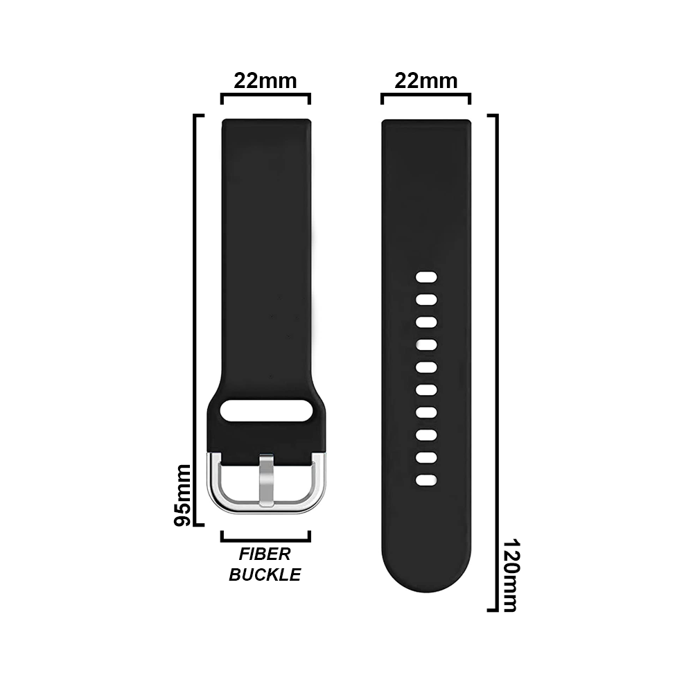 DBLACK [FOOSHA] QUICK RELEASE, SILICONE WATCH STRAP // FOR 20MM, 22MM (CHOOSE YOUR SIZE & COLOR)