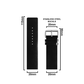 DBLACK [FST1] SEAMLESS NO STITCH, WATCH STRAP // DESIGNED FOR FASTRACK WATCHES