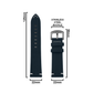 DBLACK [LAW] 22MM QUICK RELEASE, LEATHER STRAP