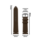 DBLACK [LAW] 22MM QUICK RELEASE, LEATHER STRAP