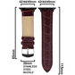 DBLACK [SAND] BAMBOO DESIGN, LEATHER WATCH STRAP // DESIGNED FOR "APPLE" SMARTWATCHES