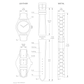 DBLACK [TST-01] 21MM SILICONE WATCH STRAP // COMPATIBLE FOR "TISSOT" T-RACE WATCH MODEL