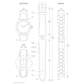 DBLACK [FST-03] 14/22MM WHITE STRAP, WITH NO STITCHES - LEATHER WATCH STRAP // COMPATIBLE WITH "FASTRACK" WATCHES
