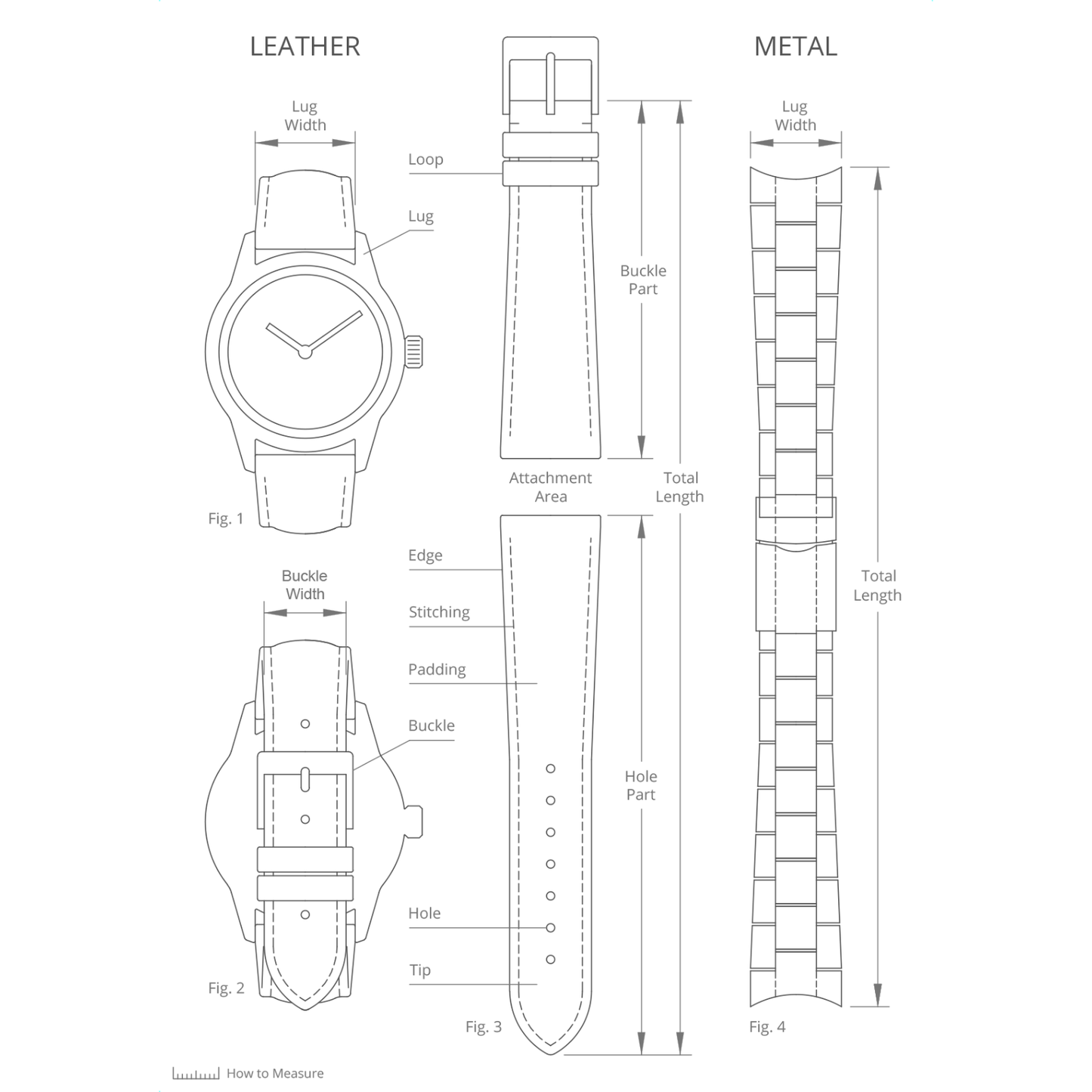 DBLACK [ALBAF] THICK - LEATHER WATCH STRAP // FOR 20MM, 22MM, OR 24MM (CHOOSE YOUR SIZE & COLOR)