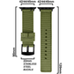 DBLACK [WADO] CANVAS DESIGN, NYLON WATCH STRAP // DESIGNED FOR "APPLE" SMARTWATCHES