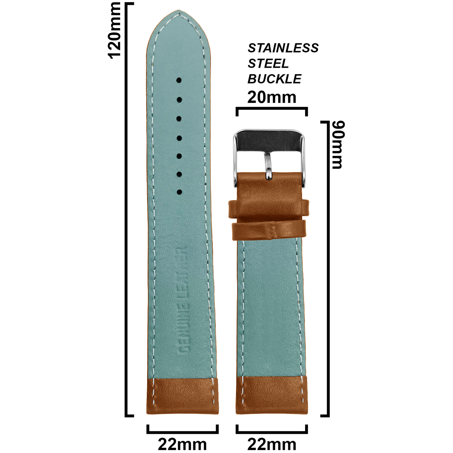 DBLACK [ZEUS] FULL PAPPED, PREMIUM LEATHER STRAP