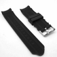 DBLACK [DEMALO] CURVED END DESIGN, SILICONE STRAP