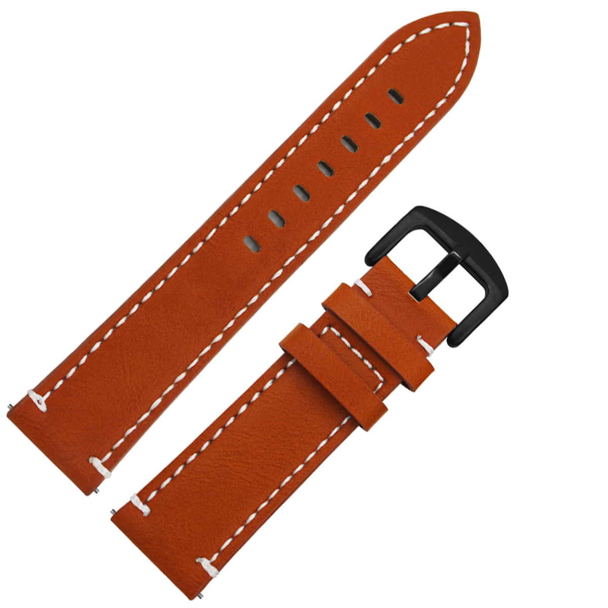 19mm to 22mm Quick Release Nubuck Leather Watch Straps | Strapcode