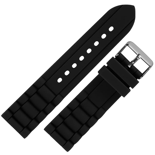 DBLACK [KUMA] CHAIN LINK DESIGN, SILICONE WATCH STRAP