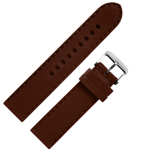 DBLACK [MESEE] BOAT TIP DESIGN, SILICONE WATCH STRAP // FOR 20MM, 22MM, 24MM, 26MM, 28MM OR 30MM (CHOOSE YOUR SIZE & COLOR)