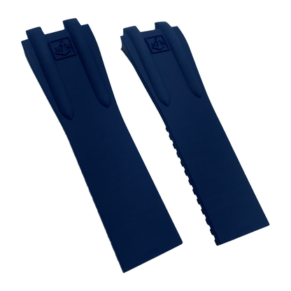 DBLACK [UNDS1] SILICONE WATCH BAND // FOR "ULYSSE NARDIN" WATCH