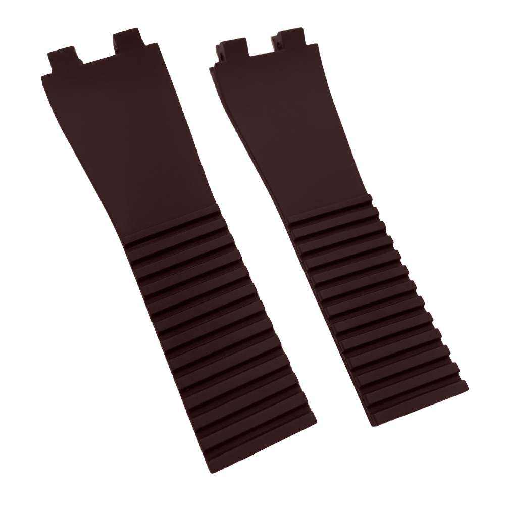 DBLACK [UNDS1] SILICONE WATCH BAND // FOR "ULYSSE NARDIN" WATCH