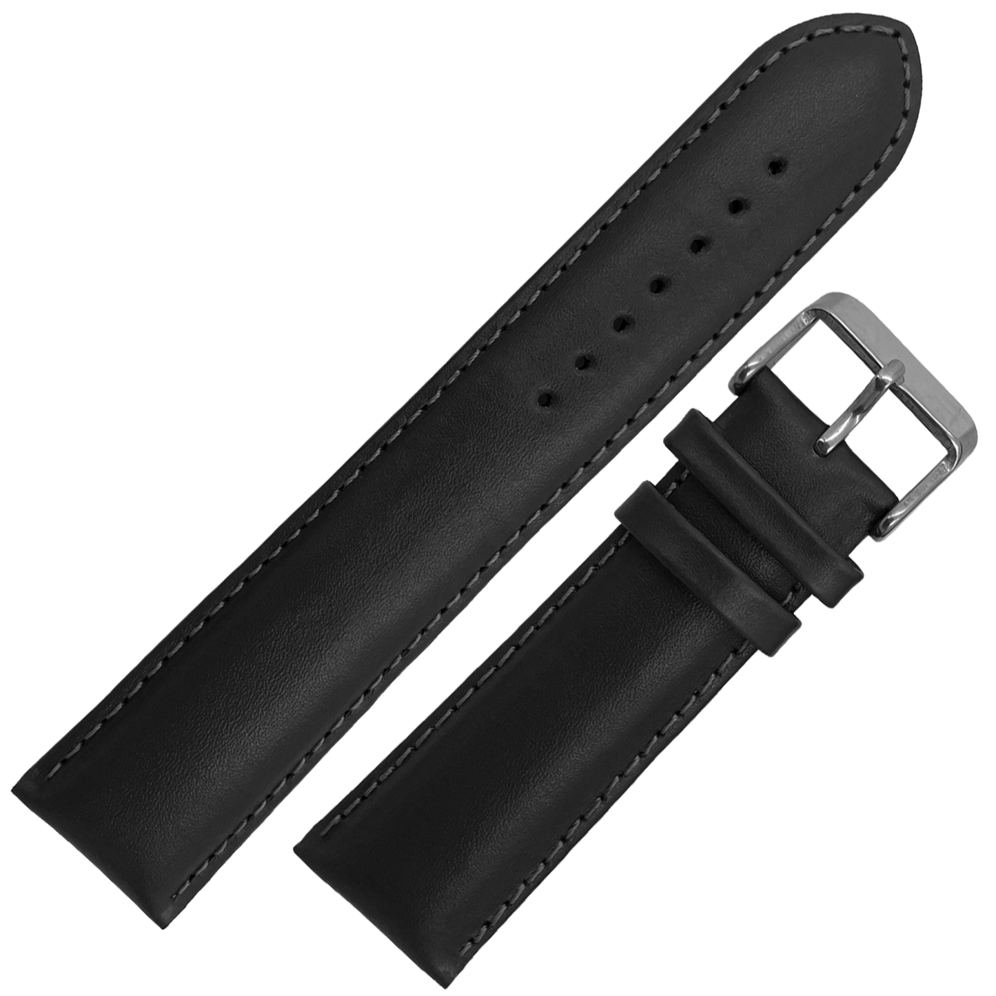 DBLACK [ZEUS] PAPPED BOAT-TIP DESIGN, PREMIUM LEATHER STRAP