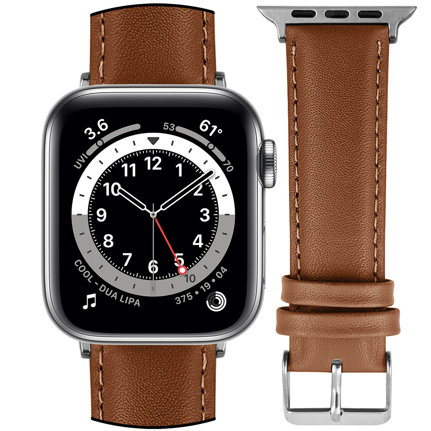 DBLACK [NAGATA2] LEATHER WATCH STRAP // DESIGNED FOR "APPLE" SMARTWATCHES