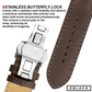 DBLACK [ARLONG] LEATHER STRAP w/ BUTTERFLY LOCK