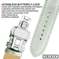 DBLACK [ARLONG] LEATHER STRAP w/ BUTTERFLY LOCK