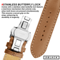 DBLACK [ARLONG] LEATHER STRAP w/ BUTTERFLY LOCK
