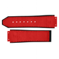 DBLACK [HLS-OPN1] 25MM PLAIN DESIGN, LEATHER WATCH STRAP (WITHOUT TOOLS) // COMPATIBLE WITH "HUBLOT" WATCHES