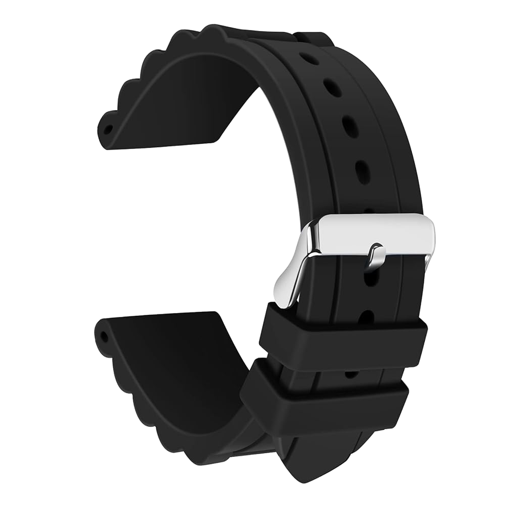 DBLACK [KUMA] CHAIN LINK DESIGN, SILICONE WATCH STRAP