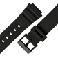 DBLACK [CDS2] RESIN WATCH STRAP // FOR "CASIO" AE-1200WH, W-216H & OTHER MODELS