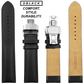 DBLACK [ARLONG] LEATHER STRAP w/ BUTTERFLY LOCK
