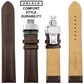 DBLACK [ARLONG] LEATHER STRAP w/ BUTTERFLY LOCK