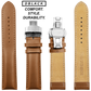 DBLACK [ARLONG] LEATHER STRAP w/ BUTTERFLY LOCK