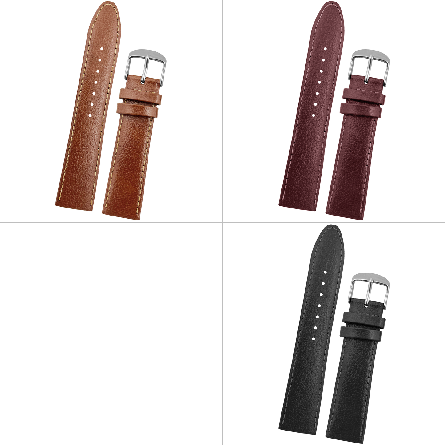 DBLACK [BLIKING] PEBBLE DESIGN, THIN LEATHER STRAP