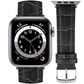 DBLACK [SAND] BAMBOO DESIGN, LEATHER WATCH STRAP // DESIGNED FOR "APPLE" SMARTWATCHES