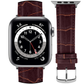 DBLACK [SAND] BAMBOO DESIGN, LEATHER WATCH STRAP // DESIGNED FOR "APPLE" SMARTWATCHES