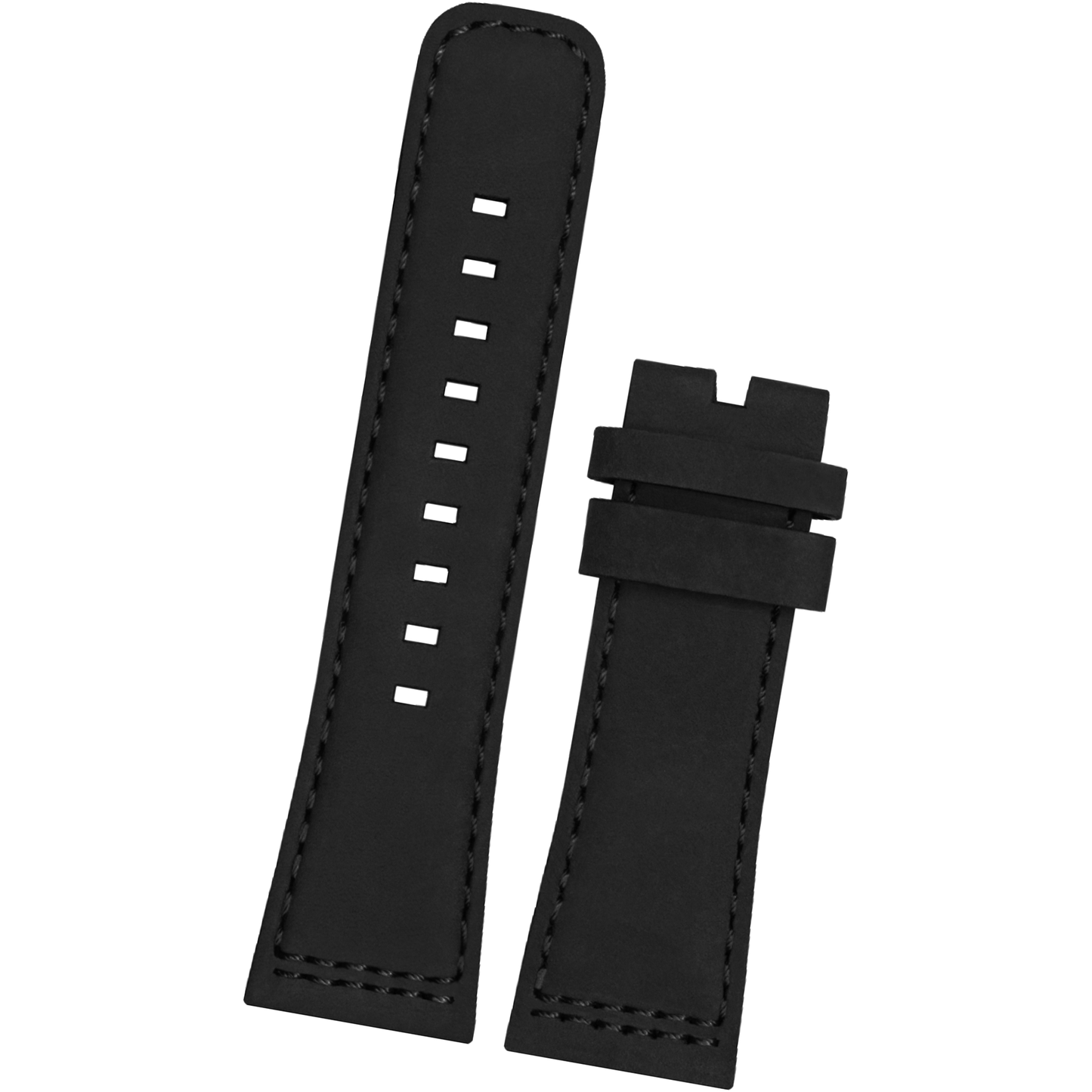 DBLACK [SFDS1] 28MM LEATHER WATCH STRAP // FOR "SEVENFRIDAY" WATCHES