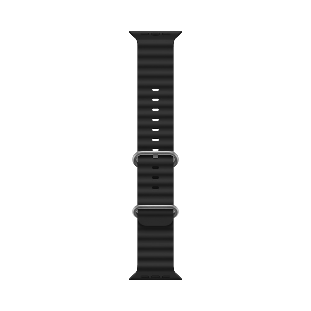 DBLACK [AWDS5] MODEL :: OCEAN ULTRA BAND, OCEAN WAVE DESIGN - PREMIUM SILICONE BAND // COMPATIBLE FOR "APPLE" SMART WATCHES