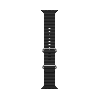 DBLACK [AWDS5] MODEL :: OCEAN ULTRA BAND, OCEAN WAVE DESIGN - PREMIUM SILICONE BAND // COMPATIBLE FOR "APPLE" SMART WATCHES