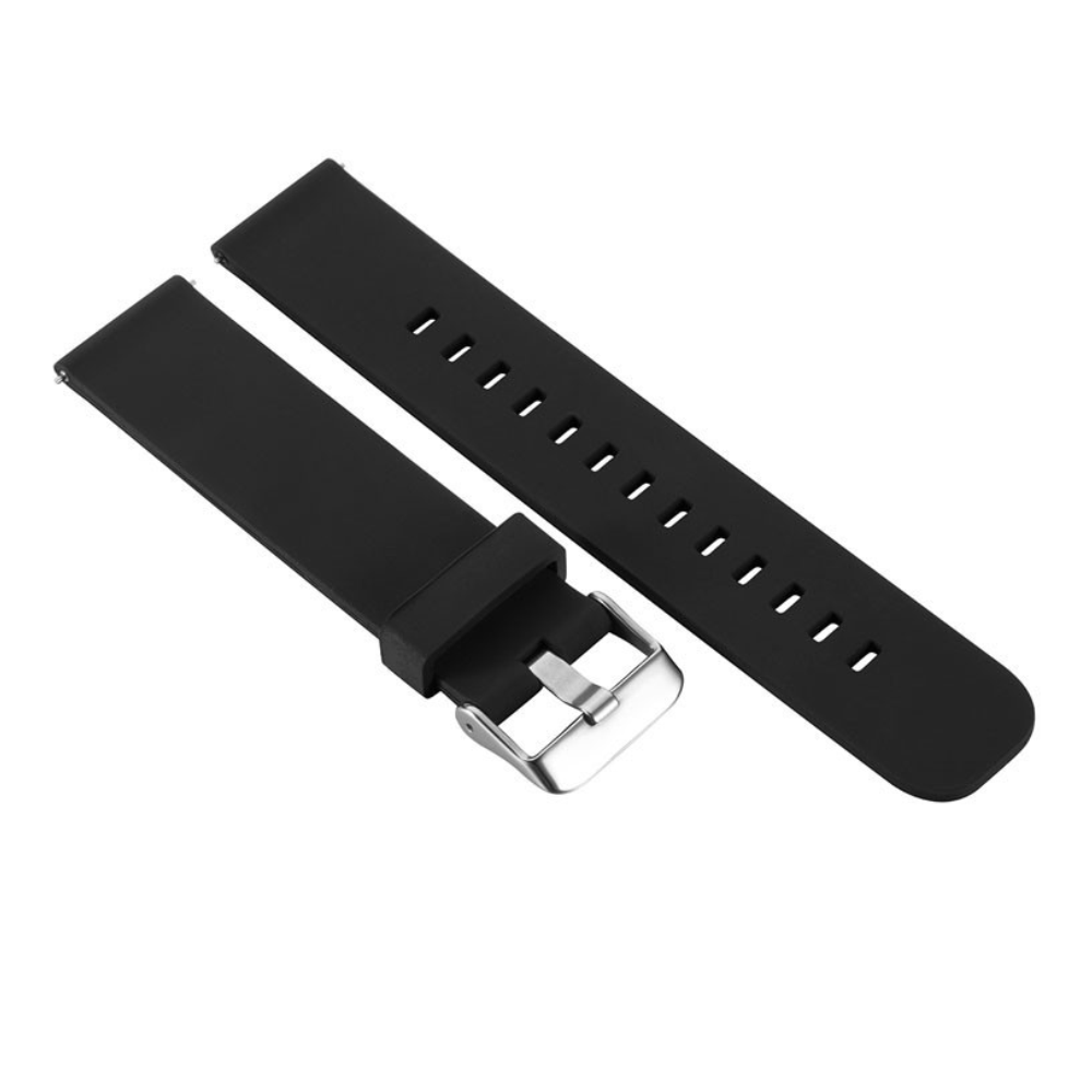 DBLACK [MOCHI] SILICONE WATCH STRAP // FOR 18MM, 20MM, OR 22MM (CHOOSE YOUR SIZE)