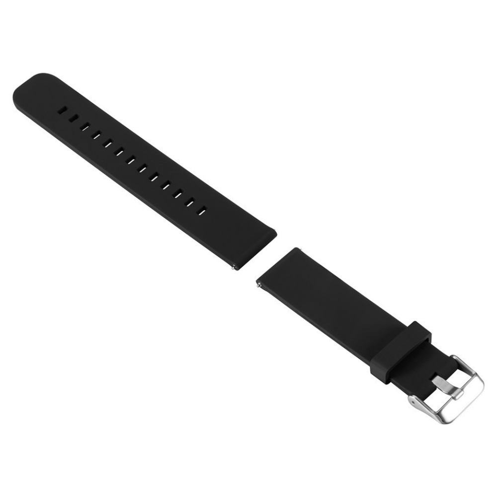 DBLACK [MOCHI] SILICONE WATCH STRAP // FOR 18MM, 20MM, OR 22MM (CHOOSE YOUR SIZE)